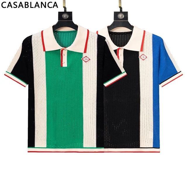 Polo Casablanca: estilo moderno com listras e blocos de cores