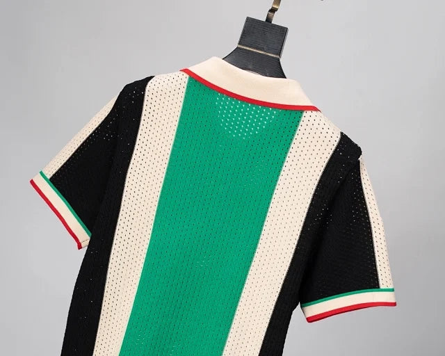 Polo Casablanca: estilo moderno com listras e blocos de cores