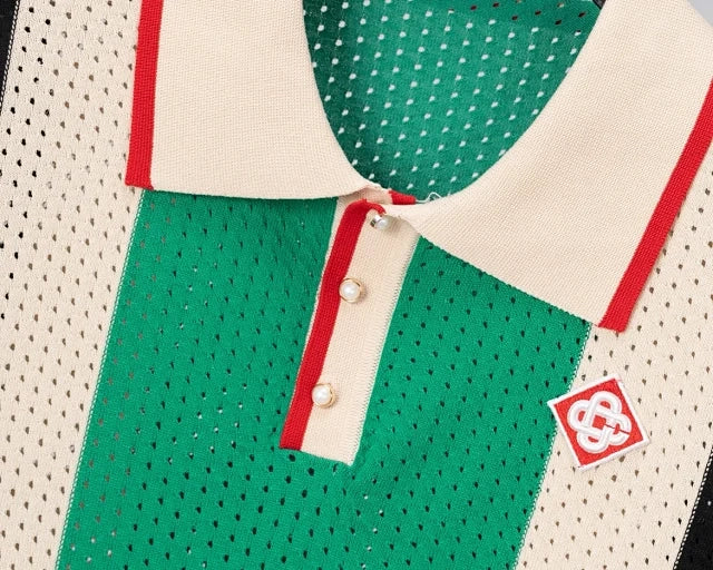 Polo Casablanca: estilo moderno com listras e blocos de cores